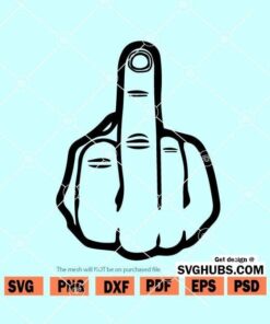 Middle Finger SVG