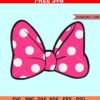 Minnie Mouse bow SVG free