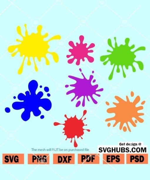 Paint splatter SVG