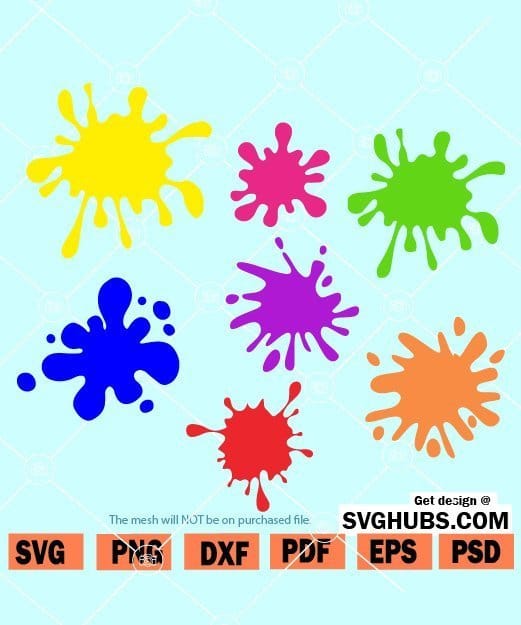 Spray Paint Splatter Svg