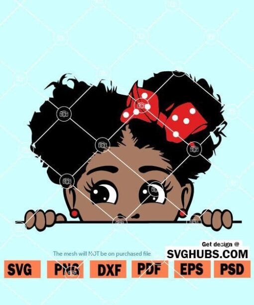 Peek a Boo Girl SVG