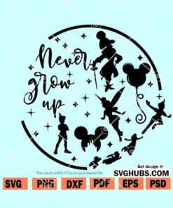 Never grow up SVG