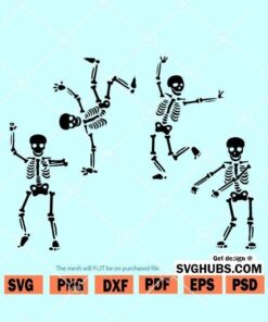 Skeleton dance SVG