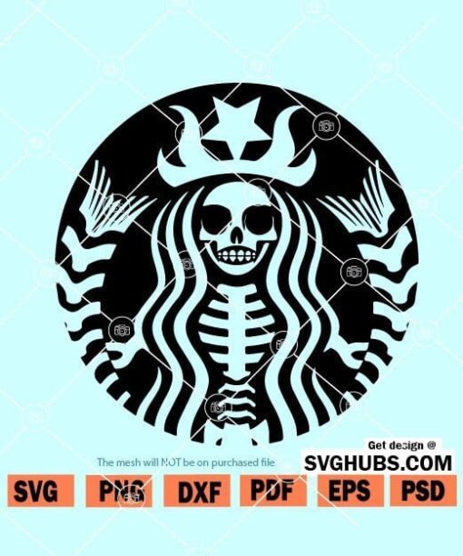 Starbucks Skeleton SVG
