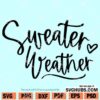 Sweater Weather SVG