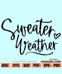 Sweater Weather SVG