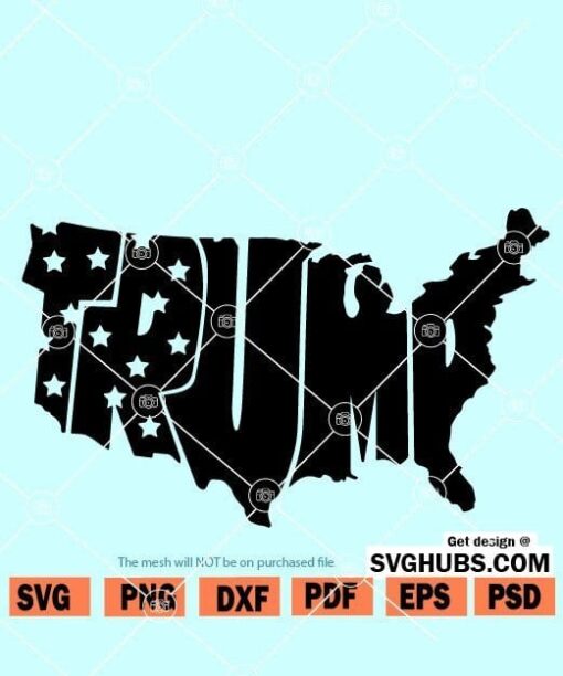 Trump map SVG