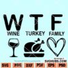 Wine Turkey Family SVG