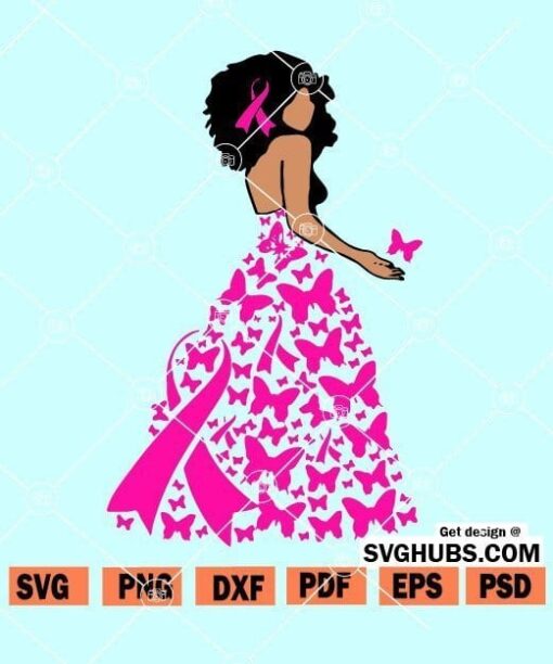 Woman Cancer awareness SVG