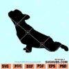 Dog yoga svg