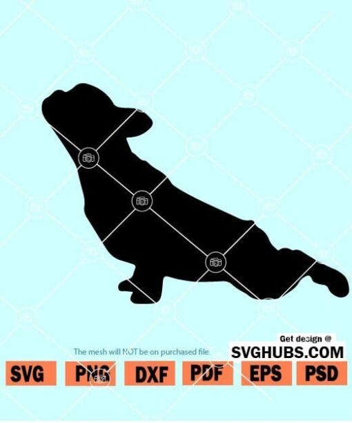 Dog yoga svg