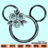 Floral Minnie SVG