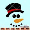 Snowman Face SVG