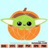 Baby Yoda in Pumpkin SVG