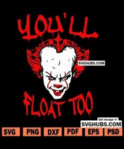 Pennywise Y'all float too SVG