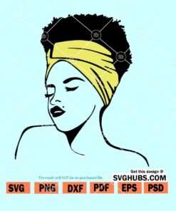 Afro Woman SVG