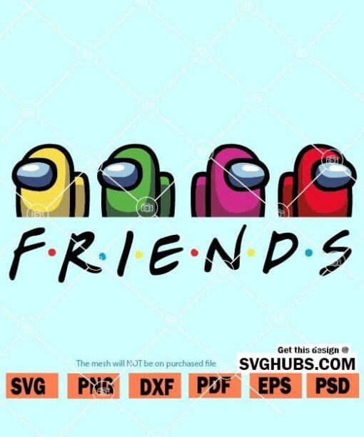 Among Us Friends SVG 01