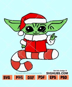 Baby Yoda Christmas SVG