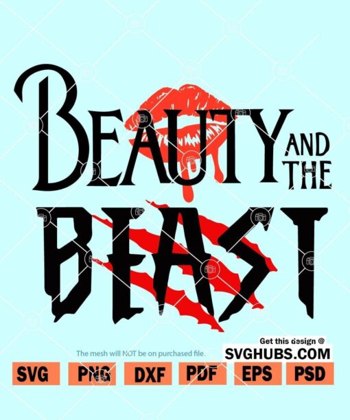 Beauty and the beast SVG