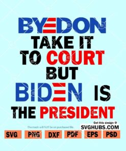 Byedon take it to court but Biden is the president SVG