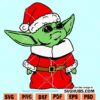 Christmas Baby Yoda SVG 01