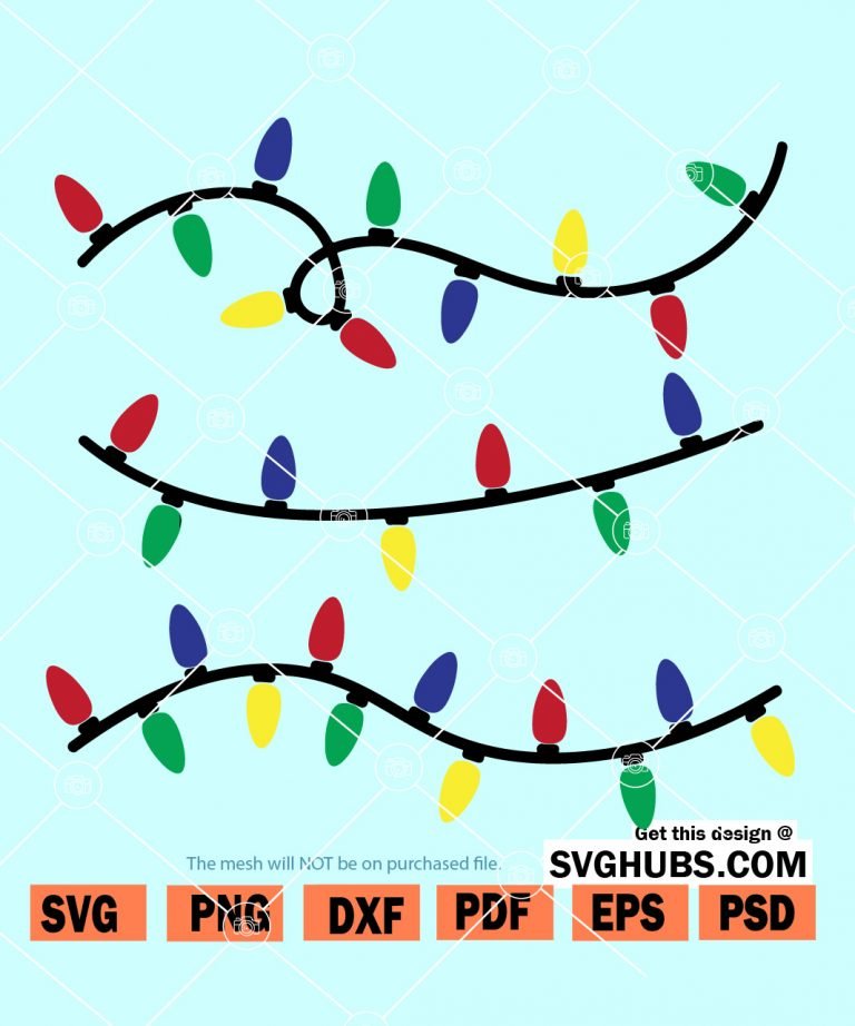 Christmas Lights SVG, Christmas Lights, Christmas Lights PNG, Christmas