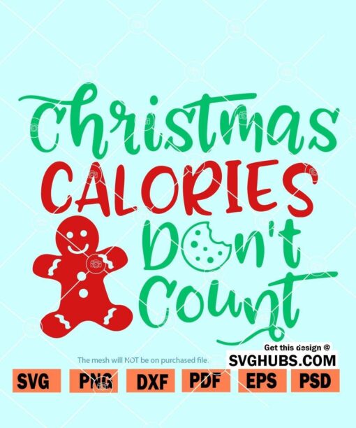Christmas calories don't count svg