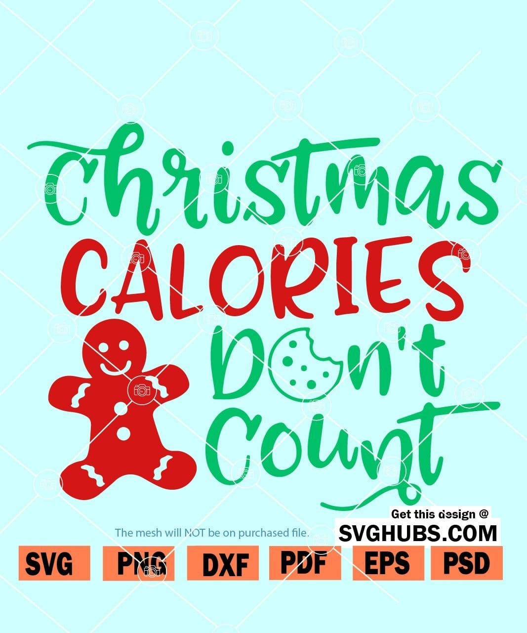 Christmas calories don't count svg. 