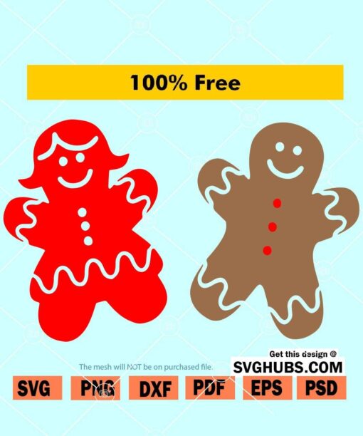 Gingerbread SVG free