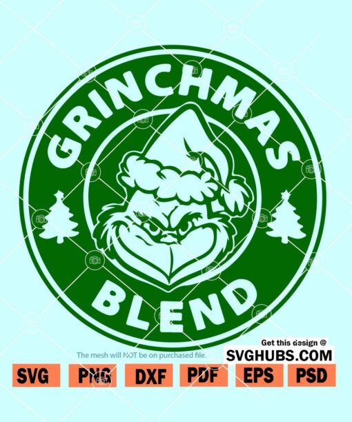 Grinchmas blend SVG