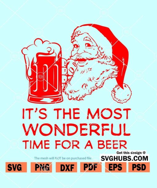 It's the most Wonderful Time for a Beer SVG
