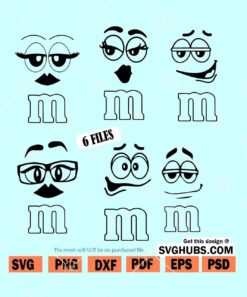 M&M Faces SVG