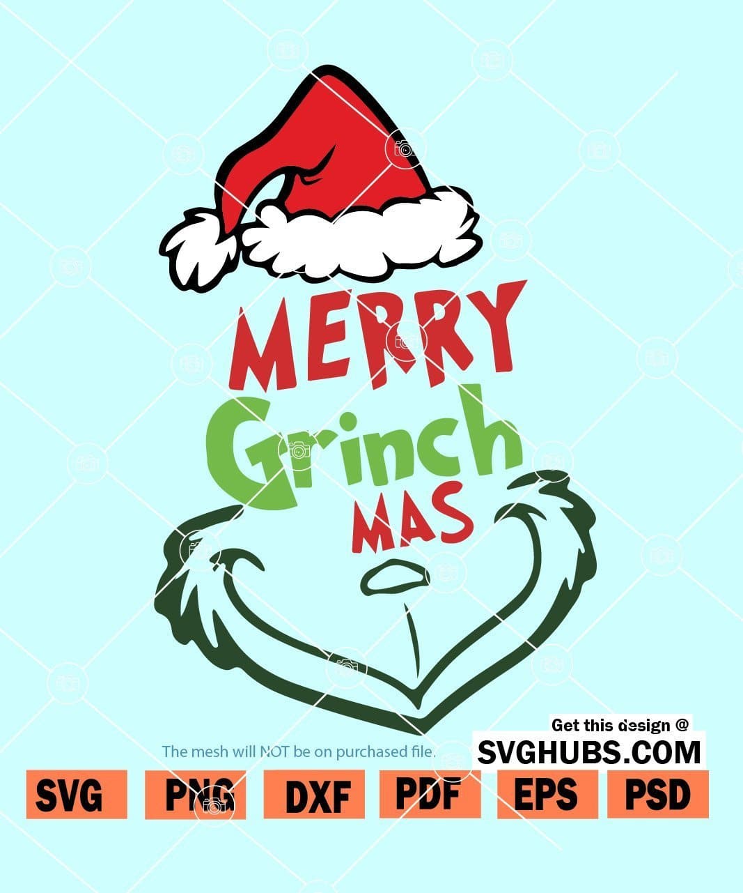 Merry Grinchmas SVG, Christmas Dr Seuss SVG, The grinch SVG