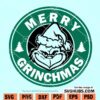 Merry Grinchmas Starbucks Logo SVG