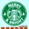 Merry and Bright SVG