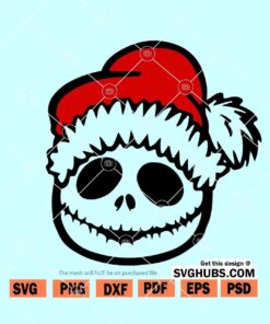 Nightmare before Christmas Santa svg, Christmas SVG