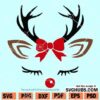 Reindeer Face Christmas svg
