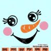 Snowman face svg