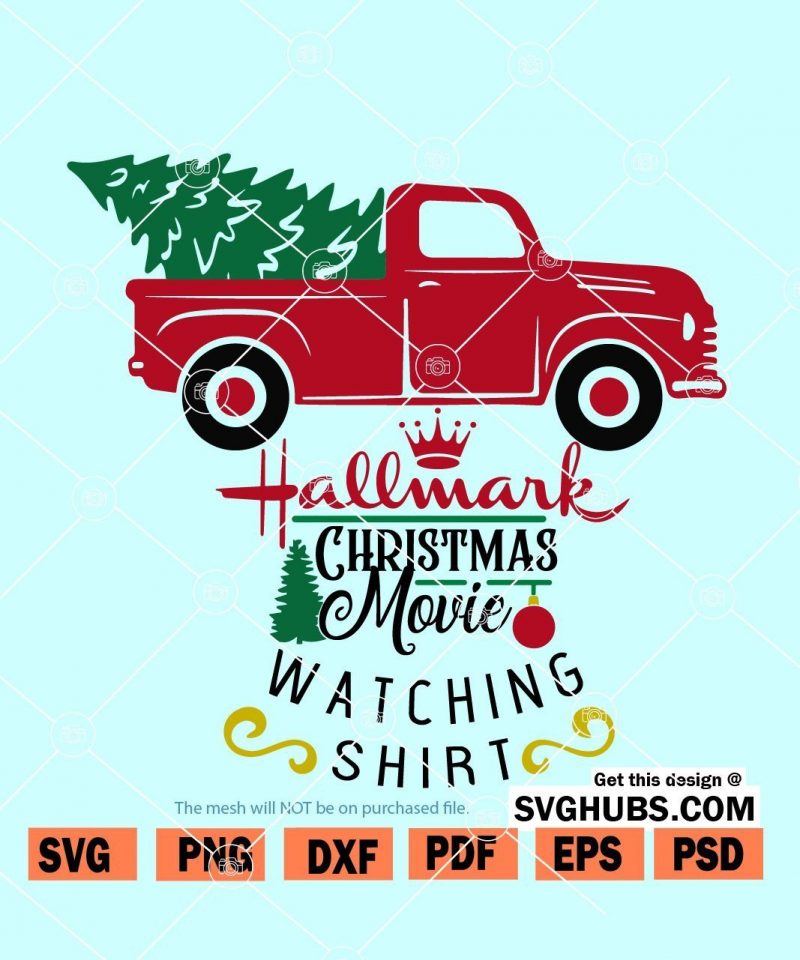 hallmark watching shirt svg free
