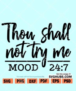 Thou shall not try me SVG