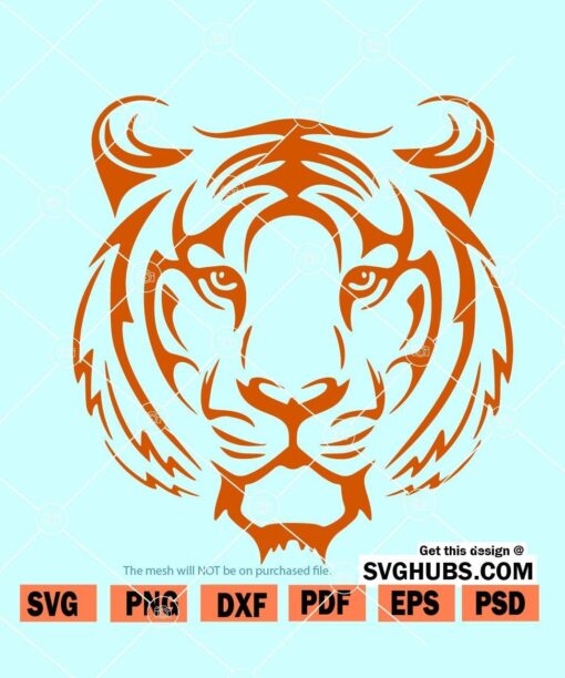 Tiger Head SVG