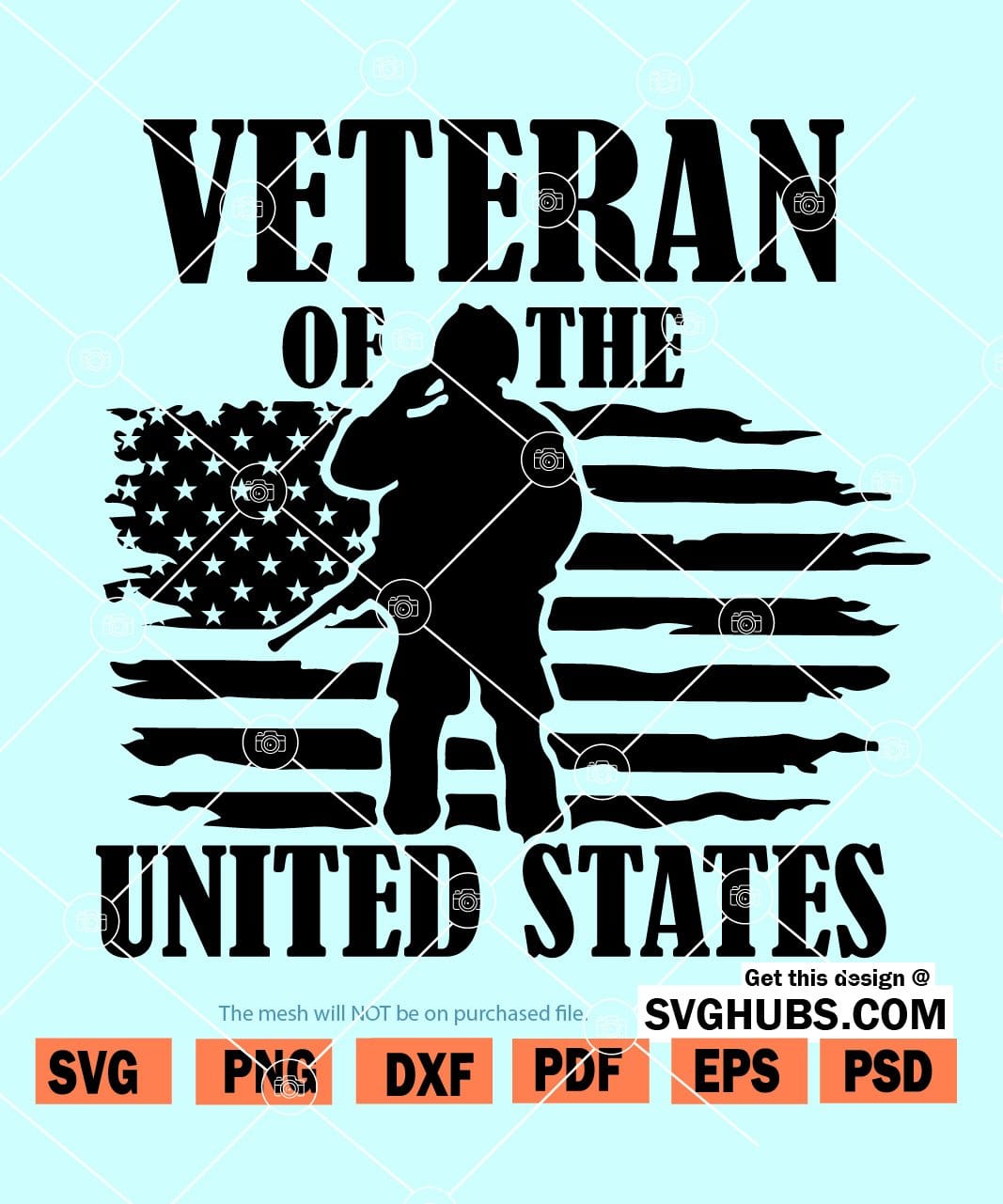 Veteran Of The United States Svg Veterans Day Svg Veteran Flag Svg ...