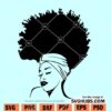 Afro woman svg