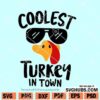 Coolest Turkey in Town SVG
