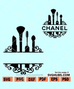 Makeup brushes SVG