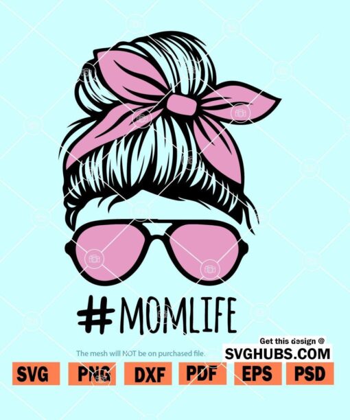 Mom Life Skull SVG