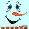 Snowman face SVG
