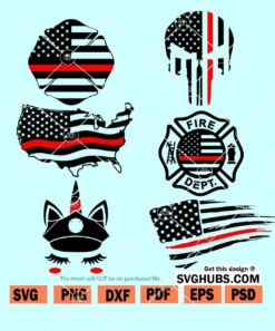 Thin Red line SVG bundle, Thin Red line SVG, thin blue red line flag SVG