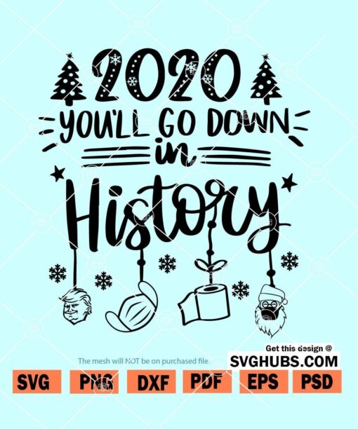 2020 you'll go down in history SVG