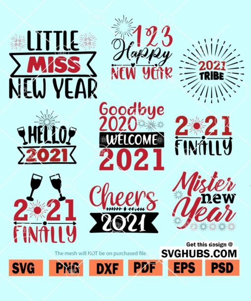 Happy New Years SVG Bundle